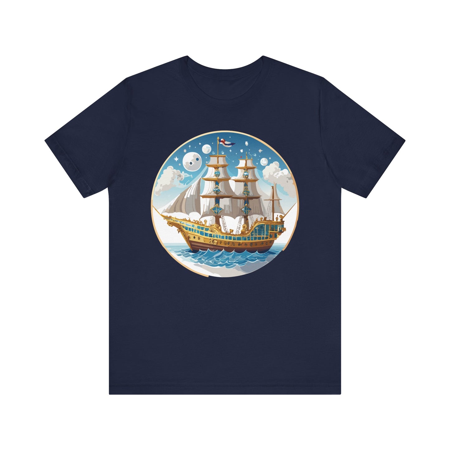 Ship Tee Shirt, Tee Shirt with Ship