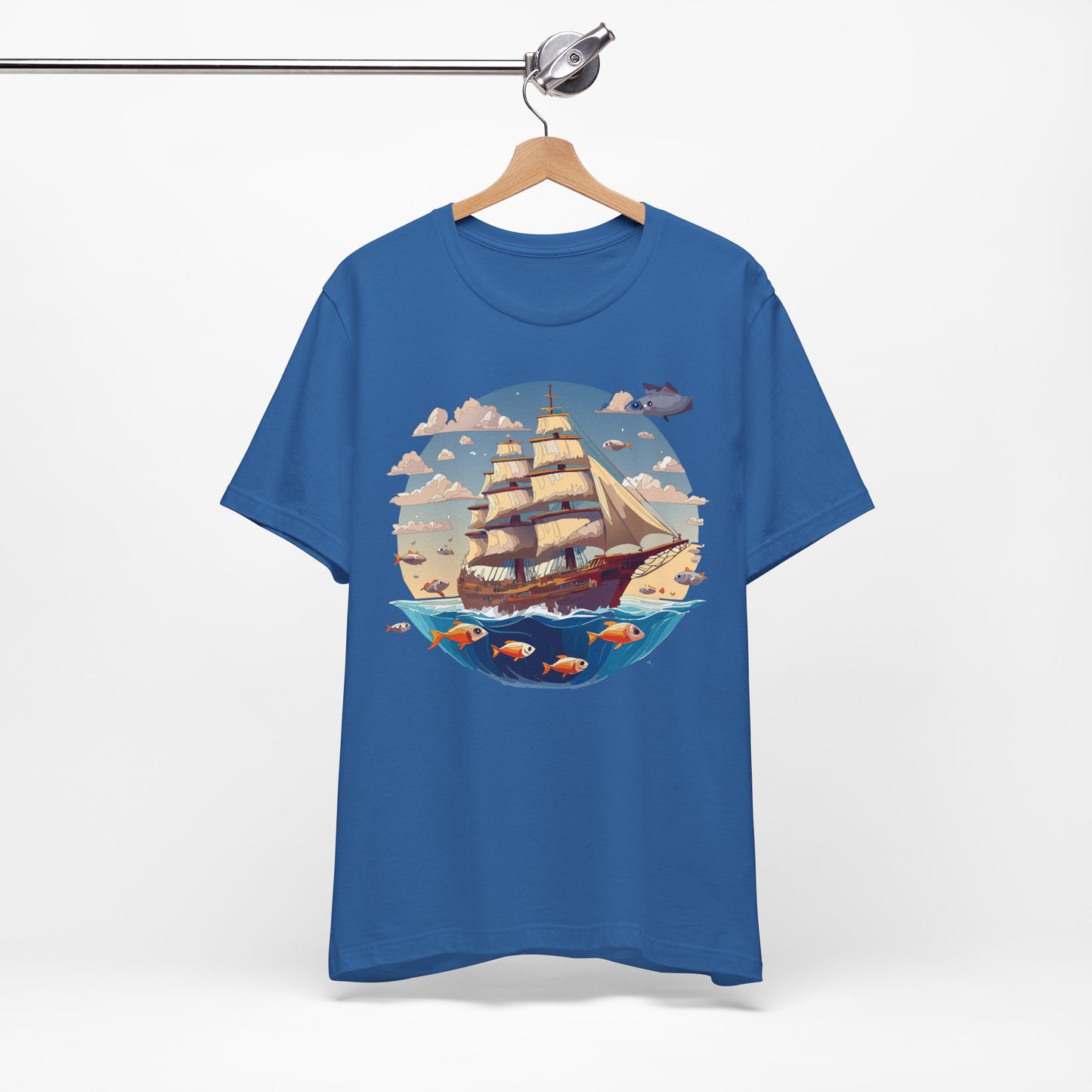 Ship Tee Shirt, Tee Shirt with Ship