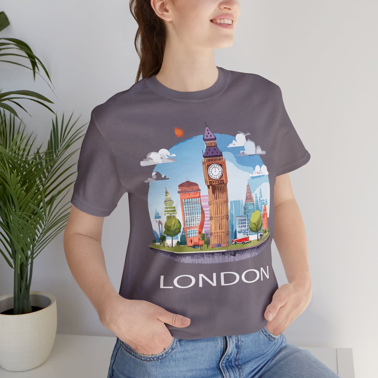 London Shirt, Travel T-Shirt, Tourist Shirts, Tee Shirt with Travel Prints 1