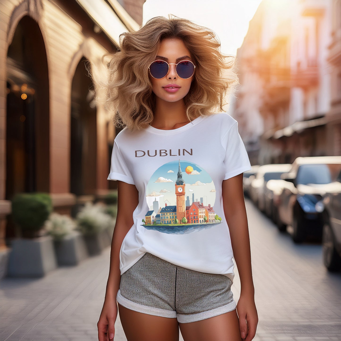 Dublin Shirt, Travel T-Shirt, Tourist Shirts, Tee Shirt with Travel Prints 1