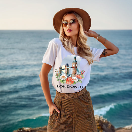 London Shirt, Travel T-Shirt, Tourist Shirts, Tee Shirt with Travel Prints 5