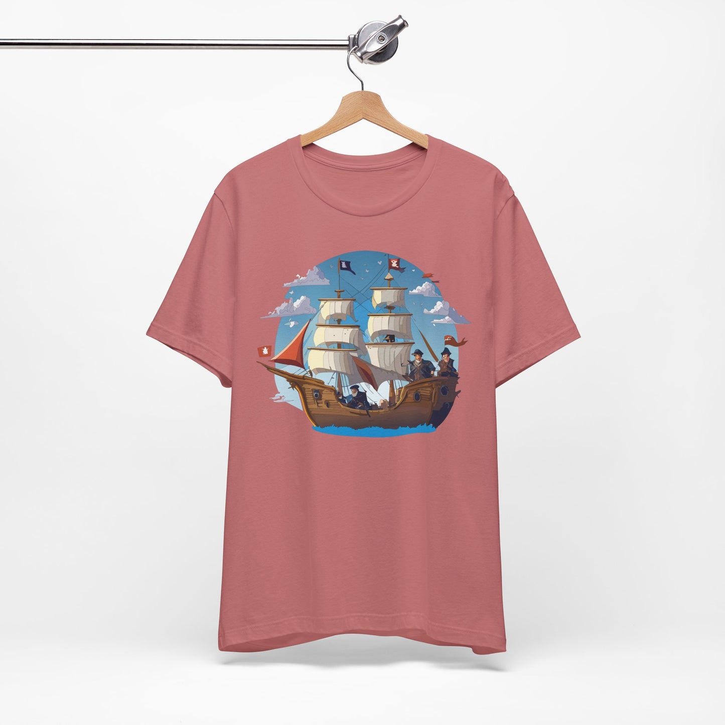 Ship Tee Shirt, Tee Shirt with Ship