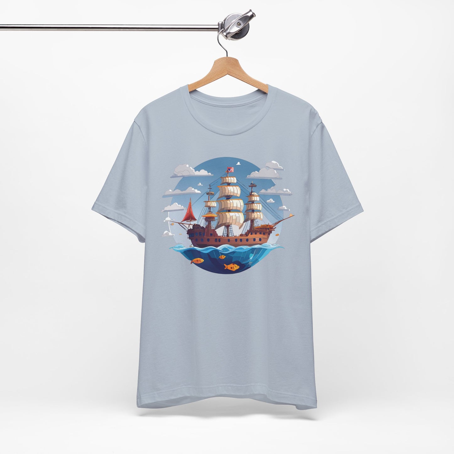 Ship Tee Shirt, Tee Shirt with Ship