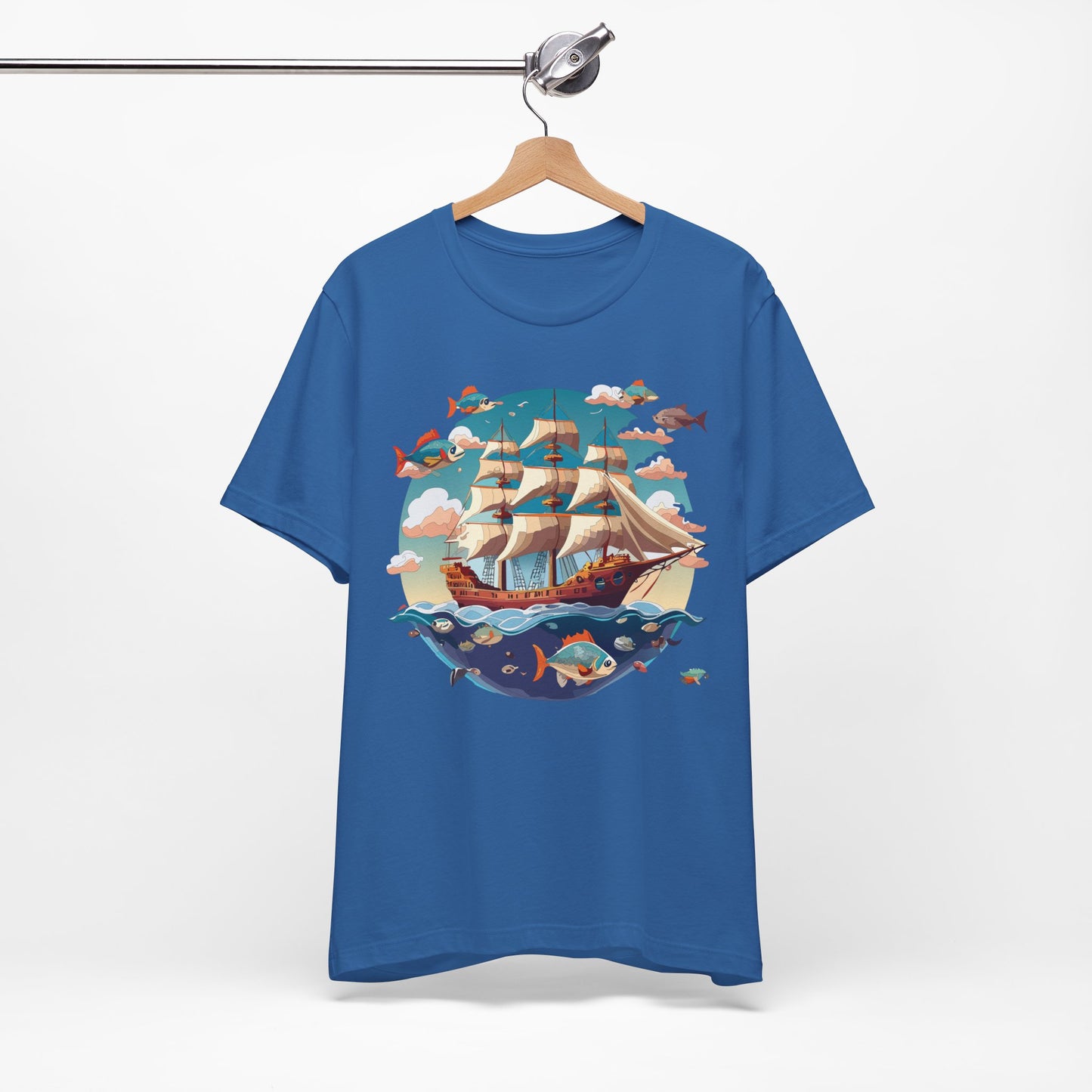 Ship Tee Shirt, Tee Shirt with Ship