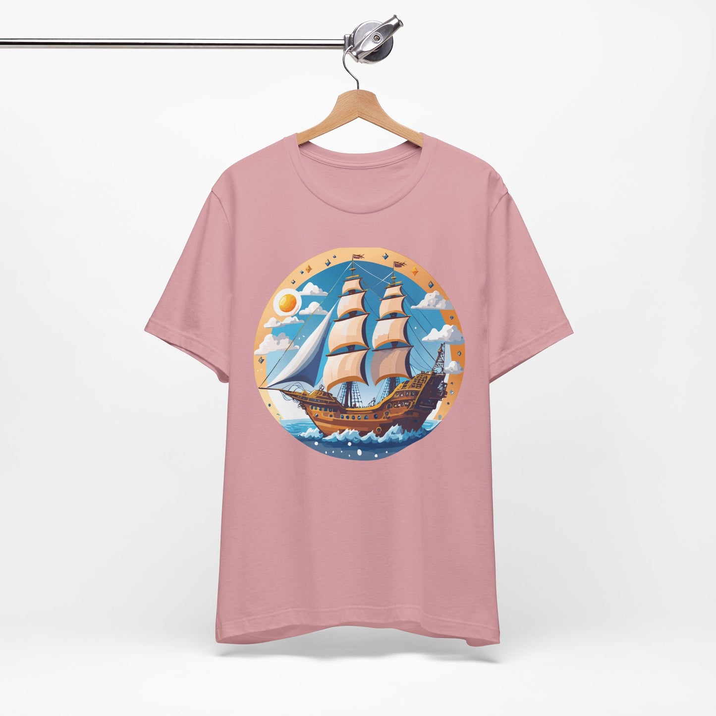 Ship Tee Shirt, Tee Shirt with Ship