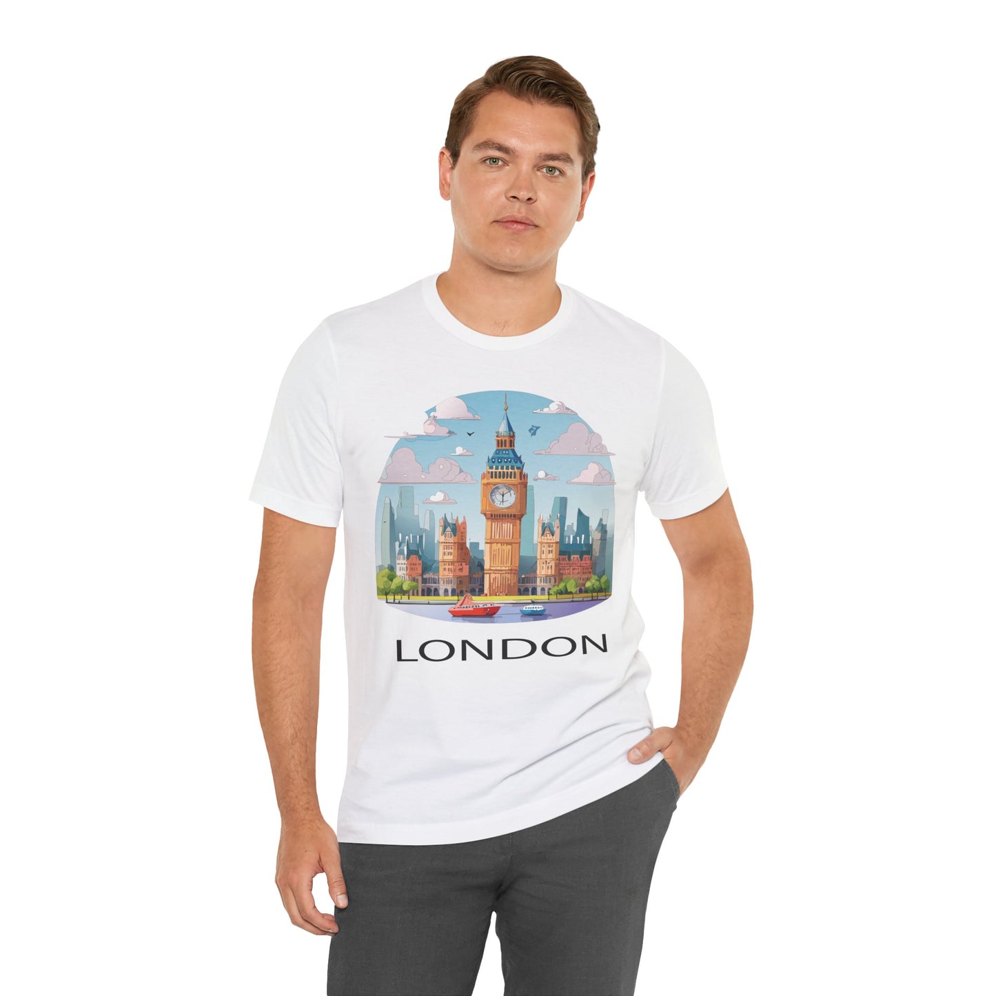 London Shirt, Travel T-Shirt, Tourist Shirts, Tee Shirt with Travel Prints 2