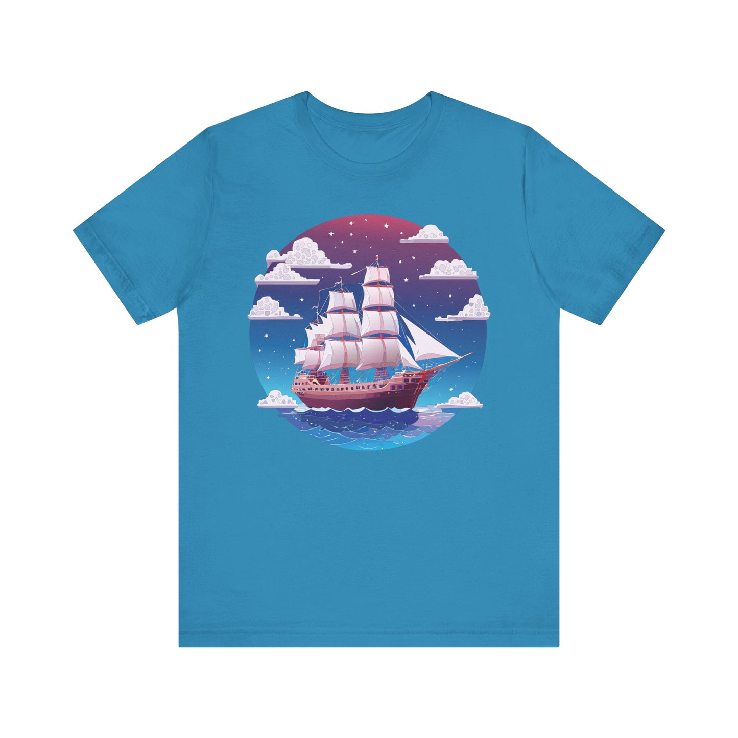 Ship Tee Shirt, Tee Shirt with Ship
