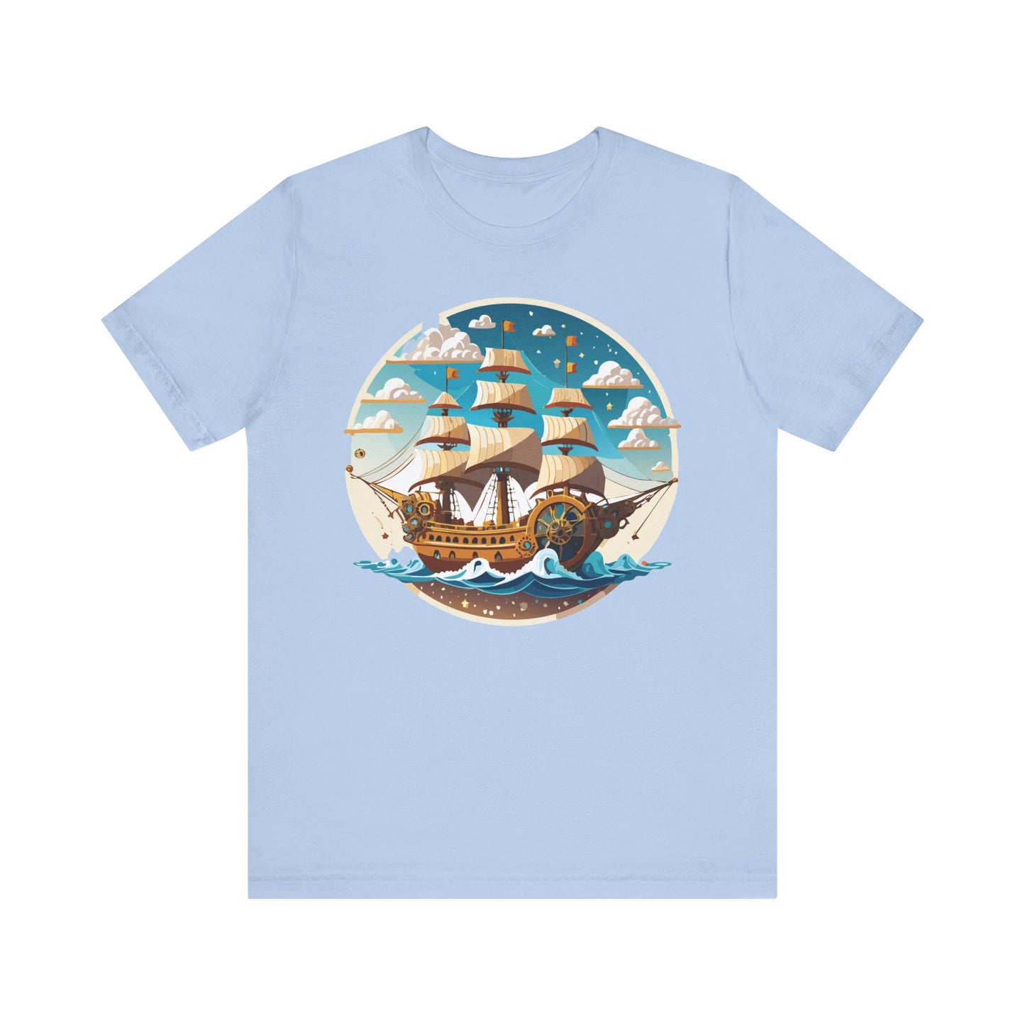 Ship Tee Shirt, Tee Shirt with Ship