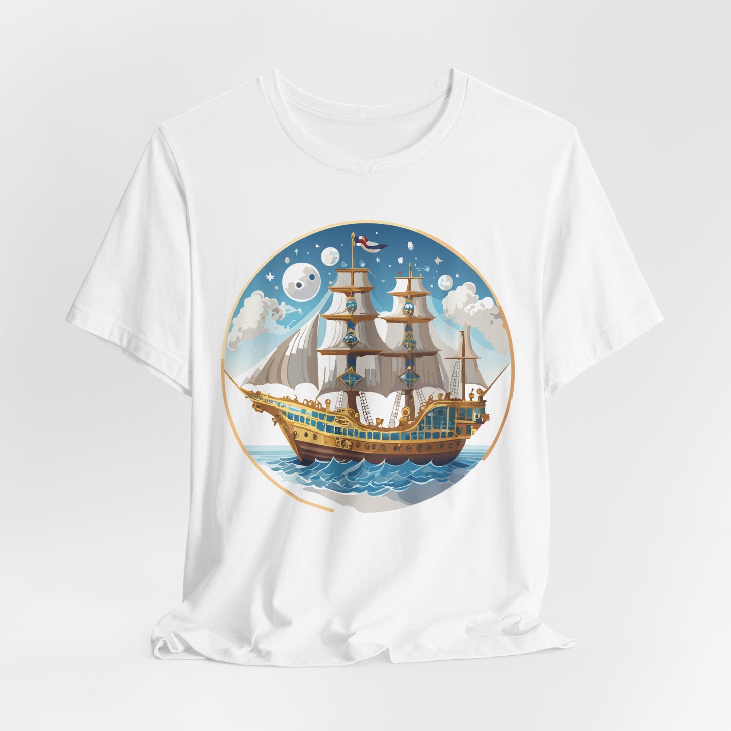 Ship Tee Shirt, Tee Shirt with Ship