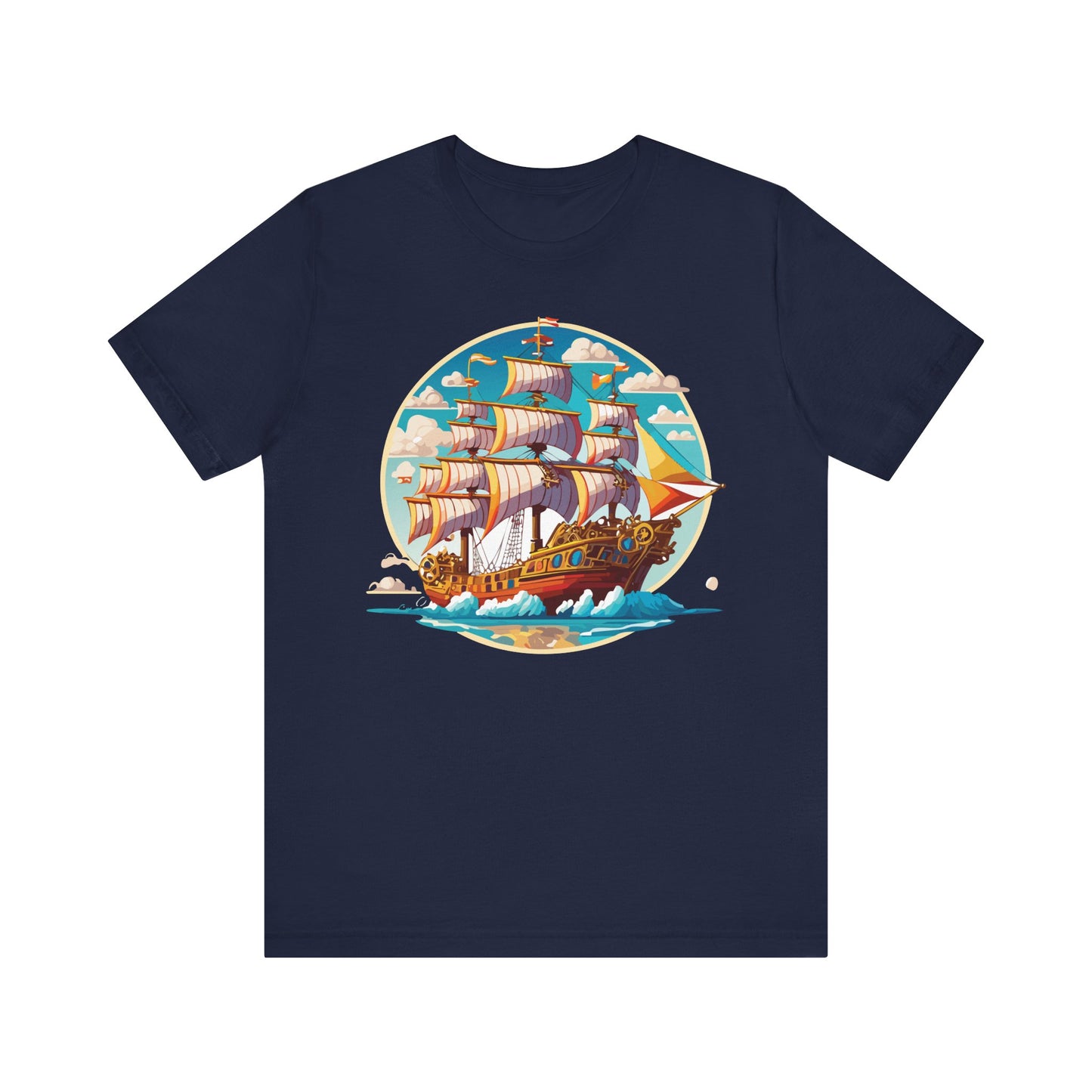 Ship Tee Shirt, Tee Shirt with Ship