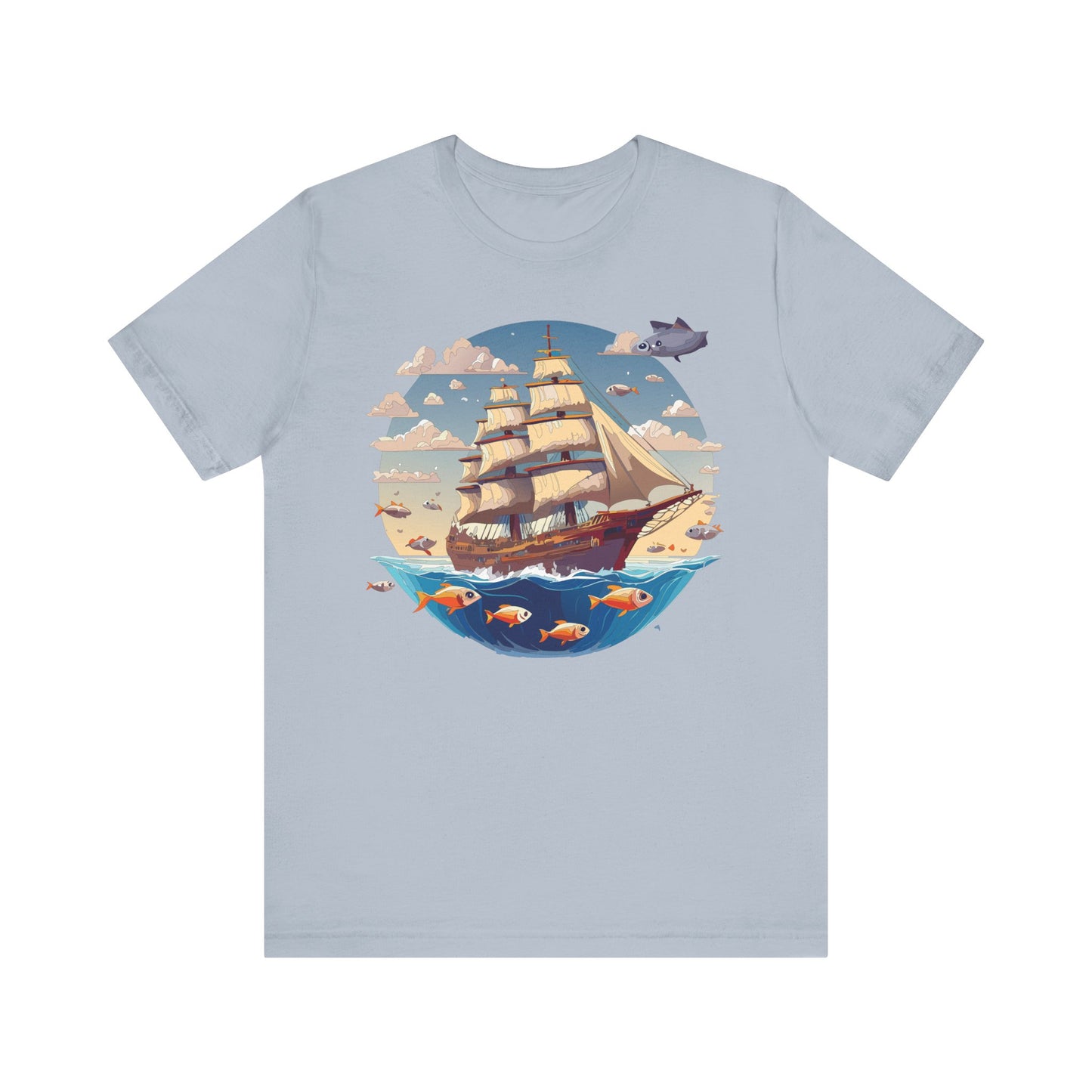 Ship Tee Shirt, Tee Shirt with Ship