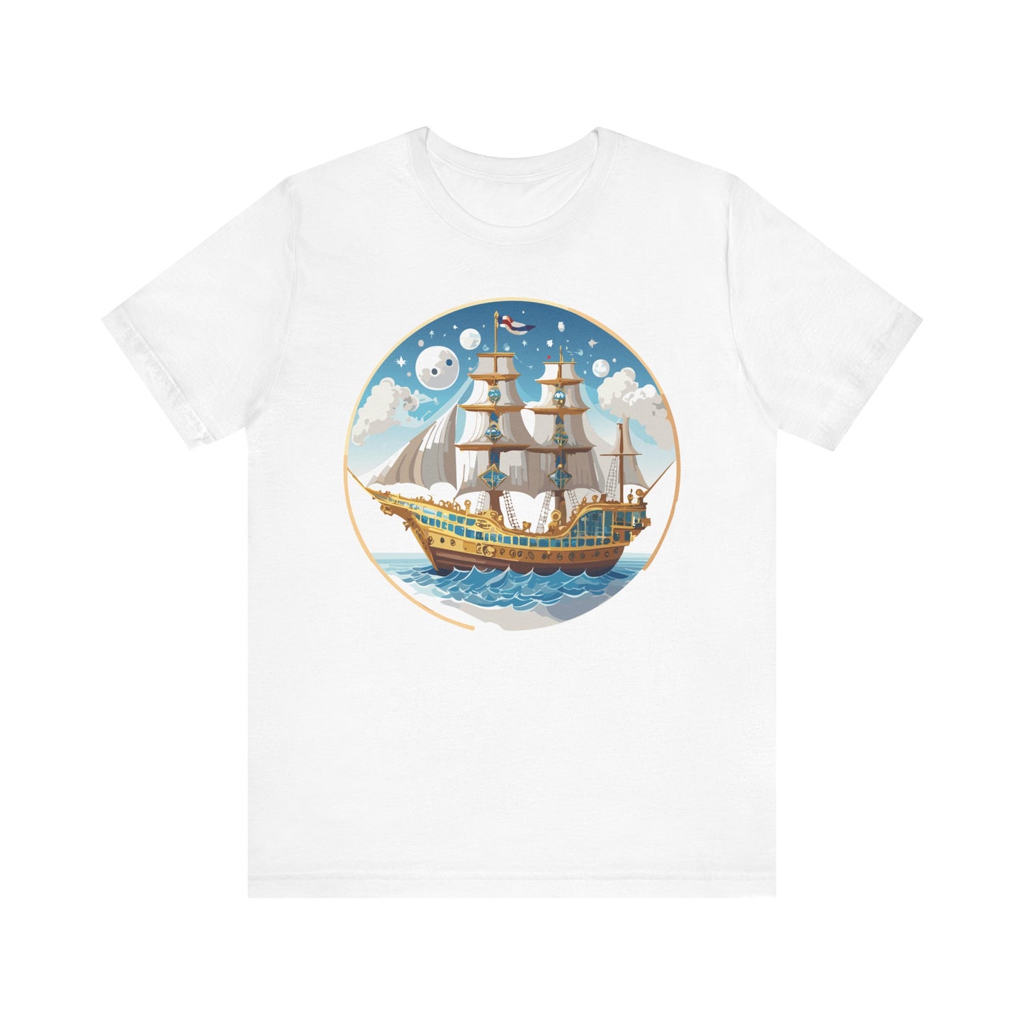 Ship Tee Shirt, Tee Shirt with Ship