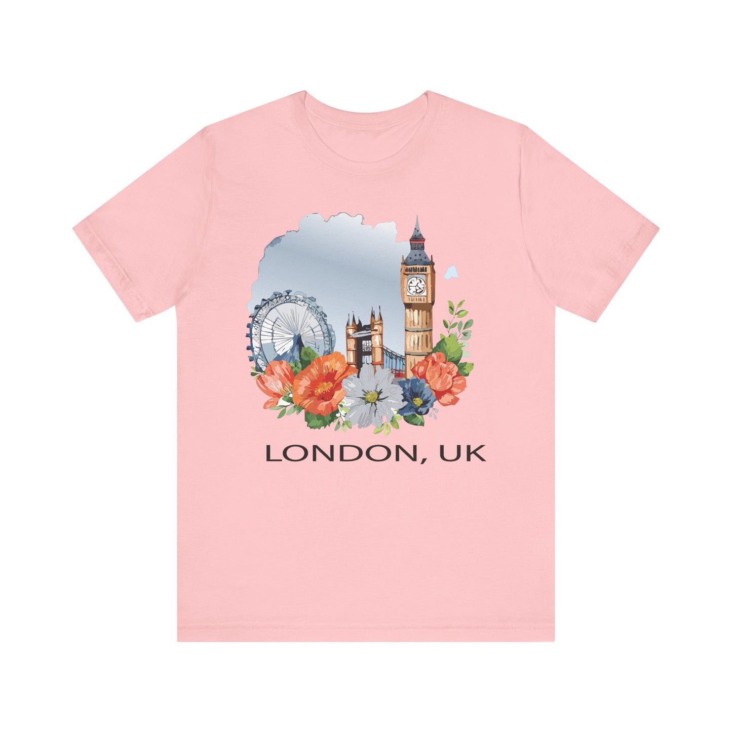 London Shirt, Travel T-Shirt, Tourist Shirts, Tee Shirt with Travel Prints 4