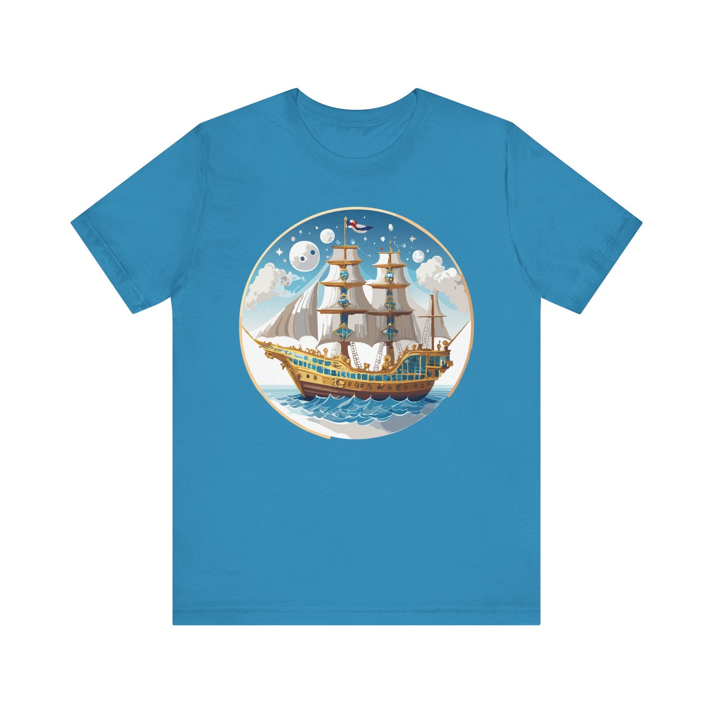 Ship Tee Shirt, Tee Shirt with Ship
