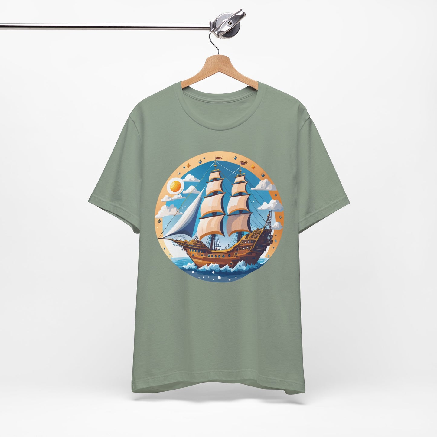 Ship Tee Shirt, Tee Shirt with Ship