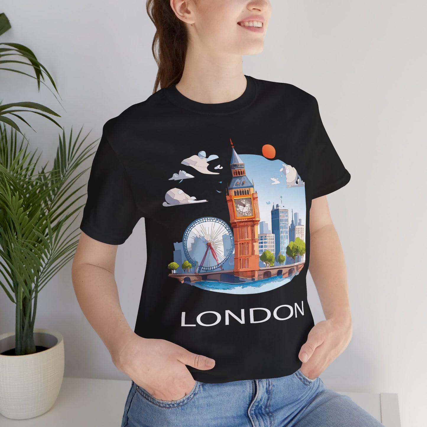 London Shirt, Travel T-Shirt, Tourist Shirts, Tee Shirt with Travel Prints 3