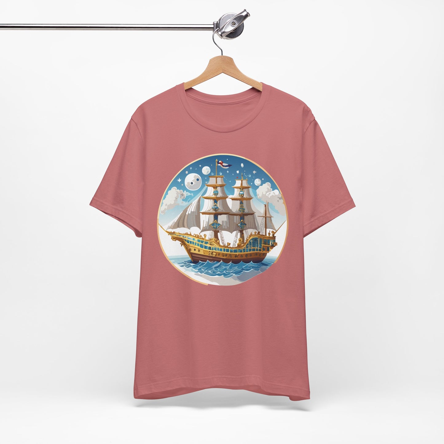 Ship Tee Shirt, Tee Shirt with Ship