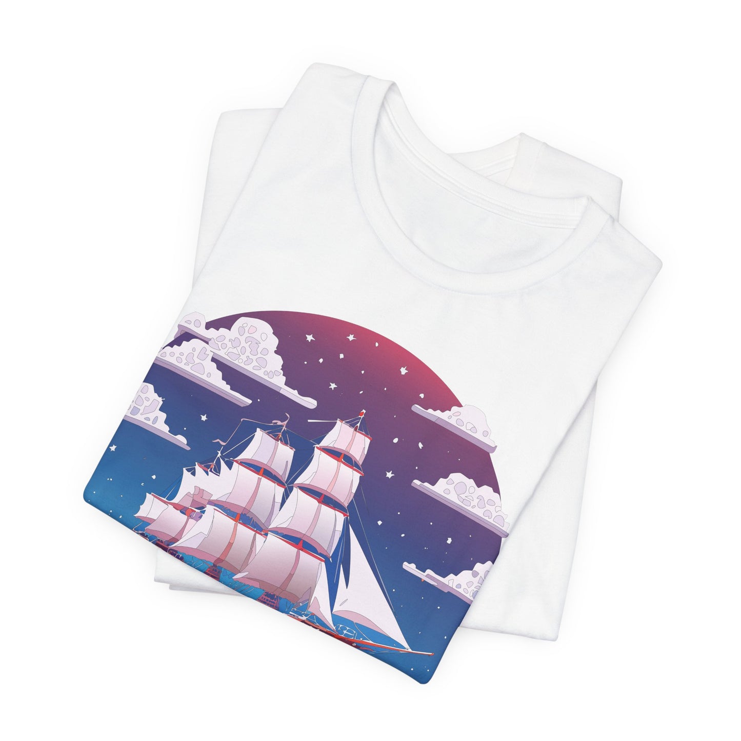 Ship Tee Shirt, Tee Shirt with Ship