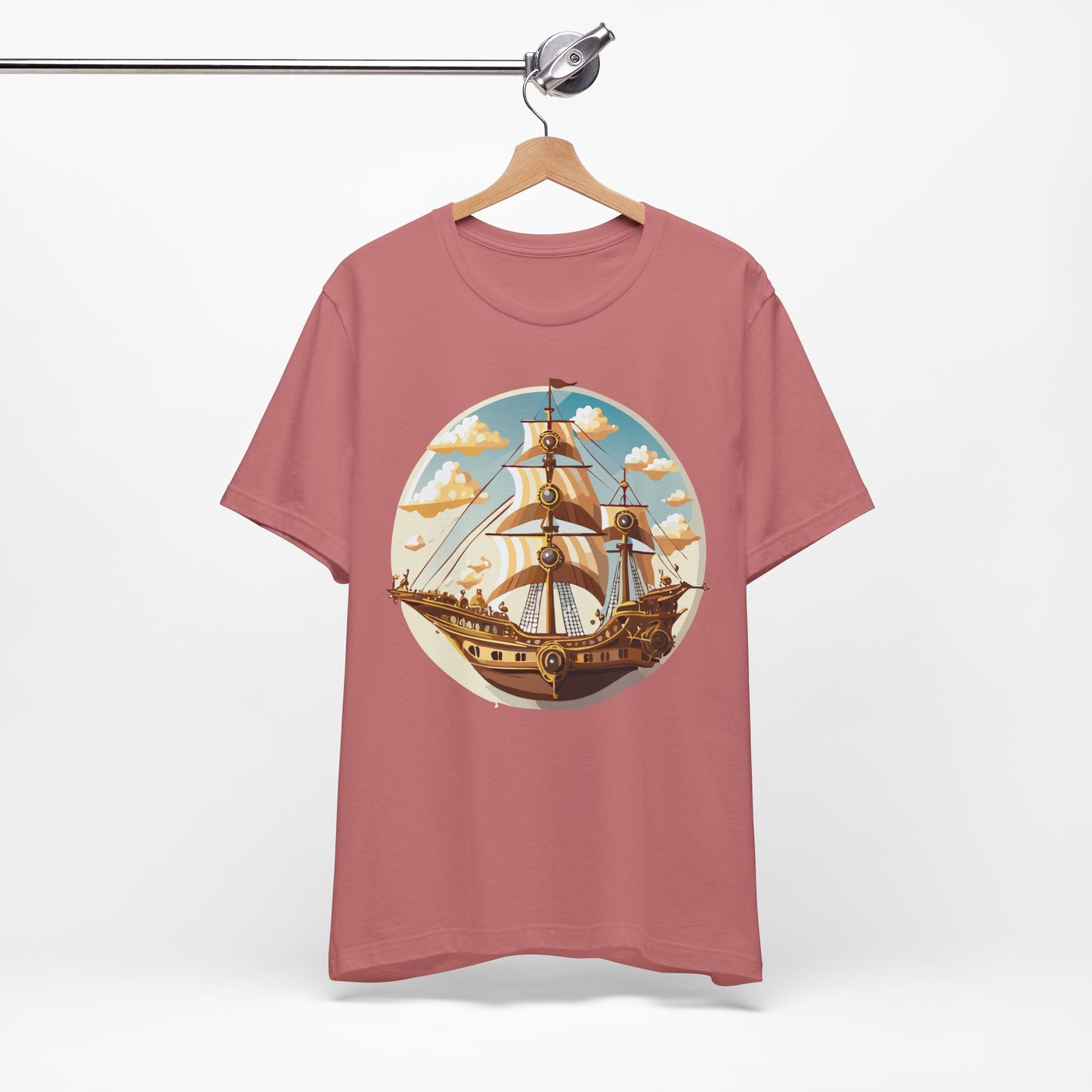 Ship Tee Shirt, Tee Shirt with Ship