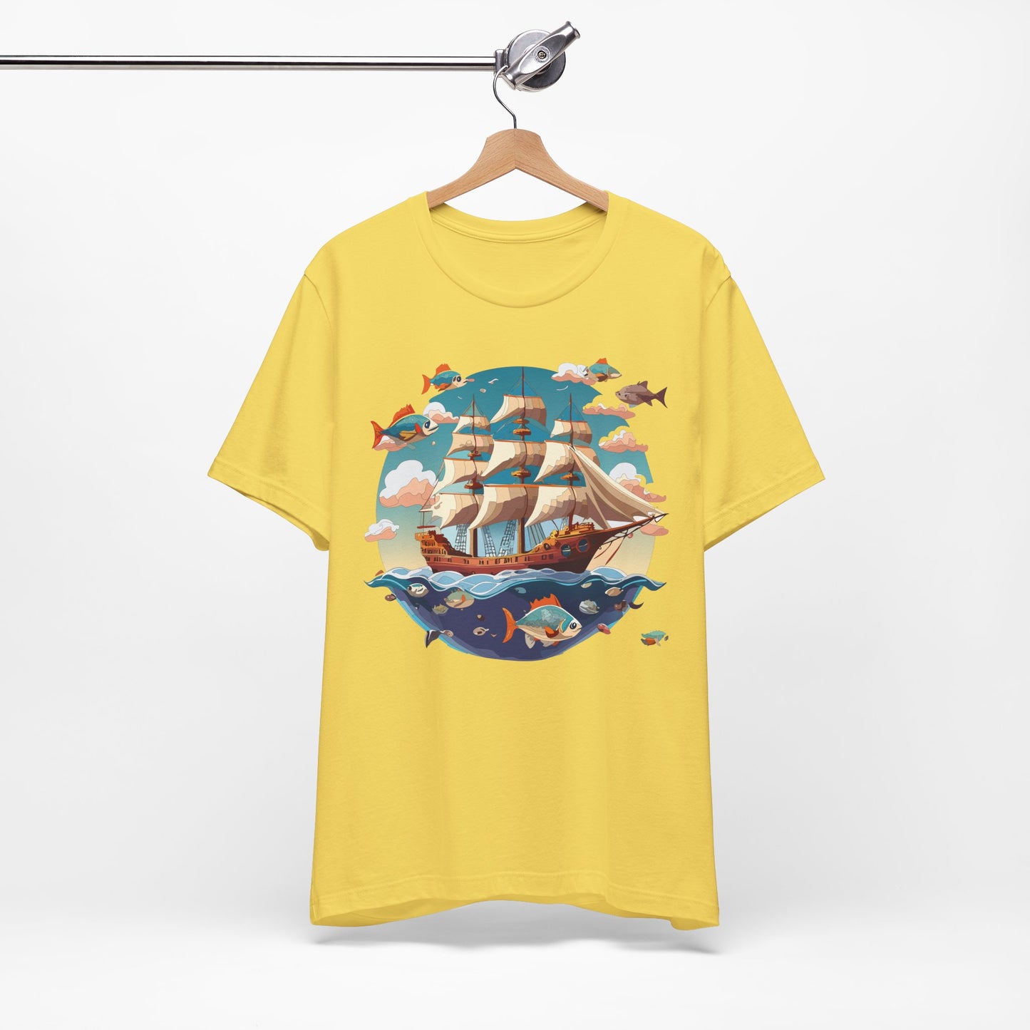 Ship Tee Shirt, Tee Shirt with Ship