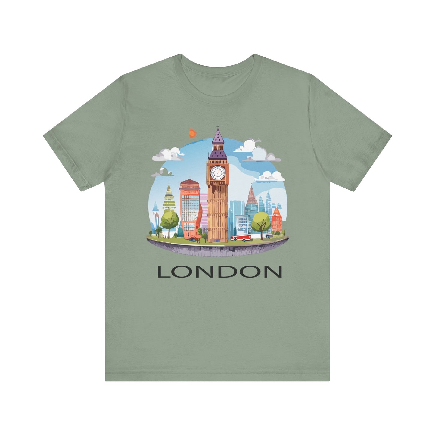 London Shirt, Travel T-Shirt, Tourist Shirts, Tee Shirt with Travel Prints 1