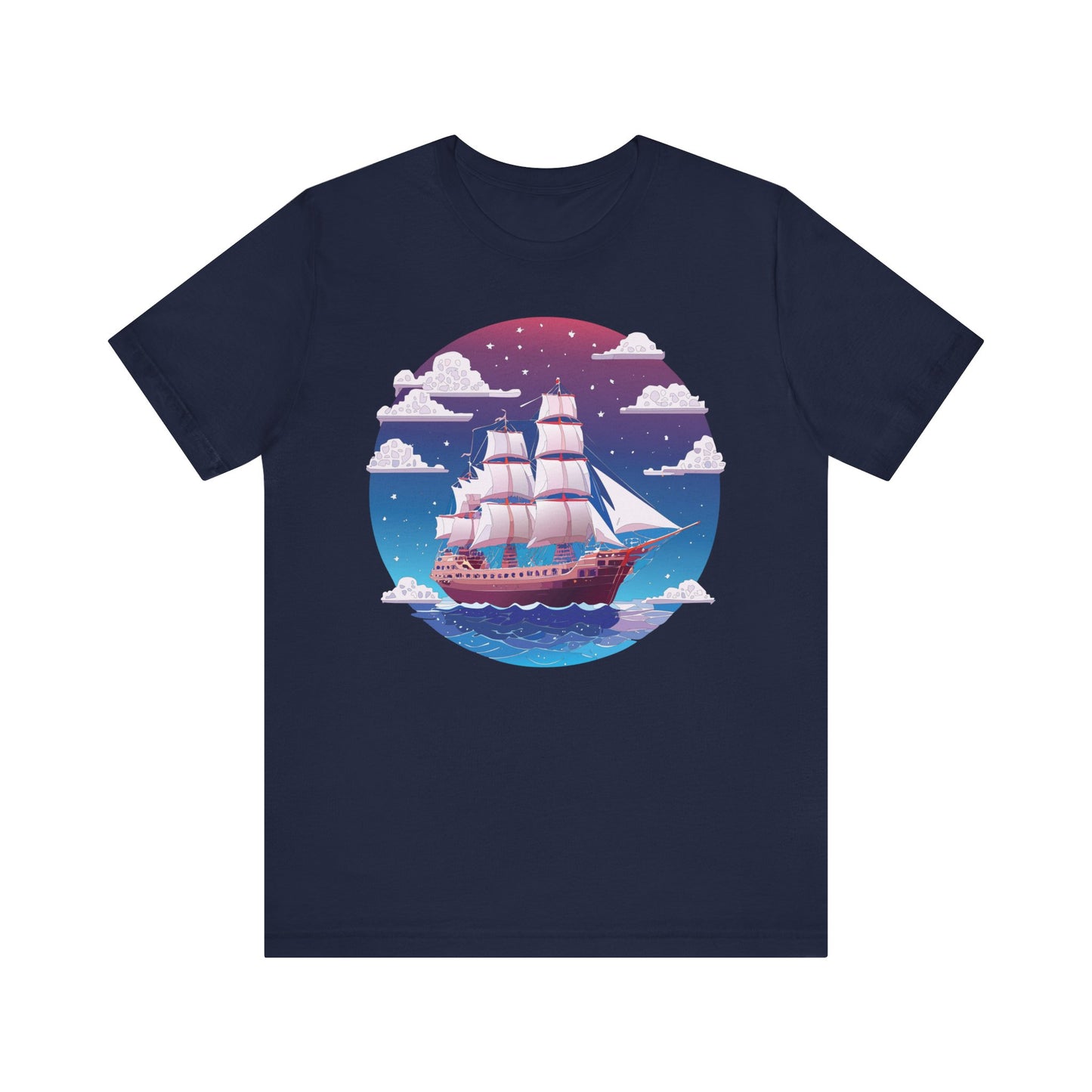 Ship Tee Shirt, Tee Shirt with Ship