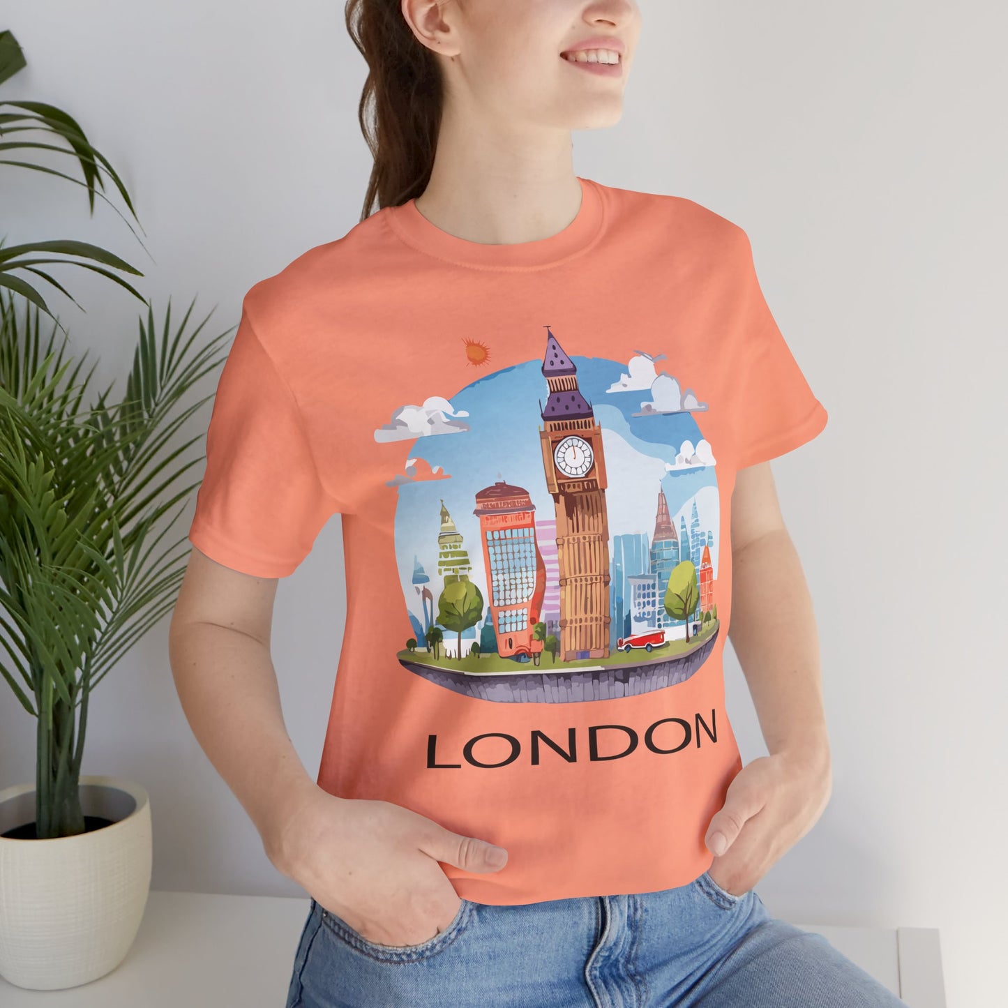 London Shirt, Travel T-Shirt, Tourist Shirts, Tee Shirt with Travel Prints 1