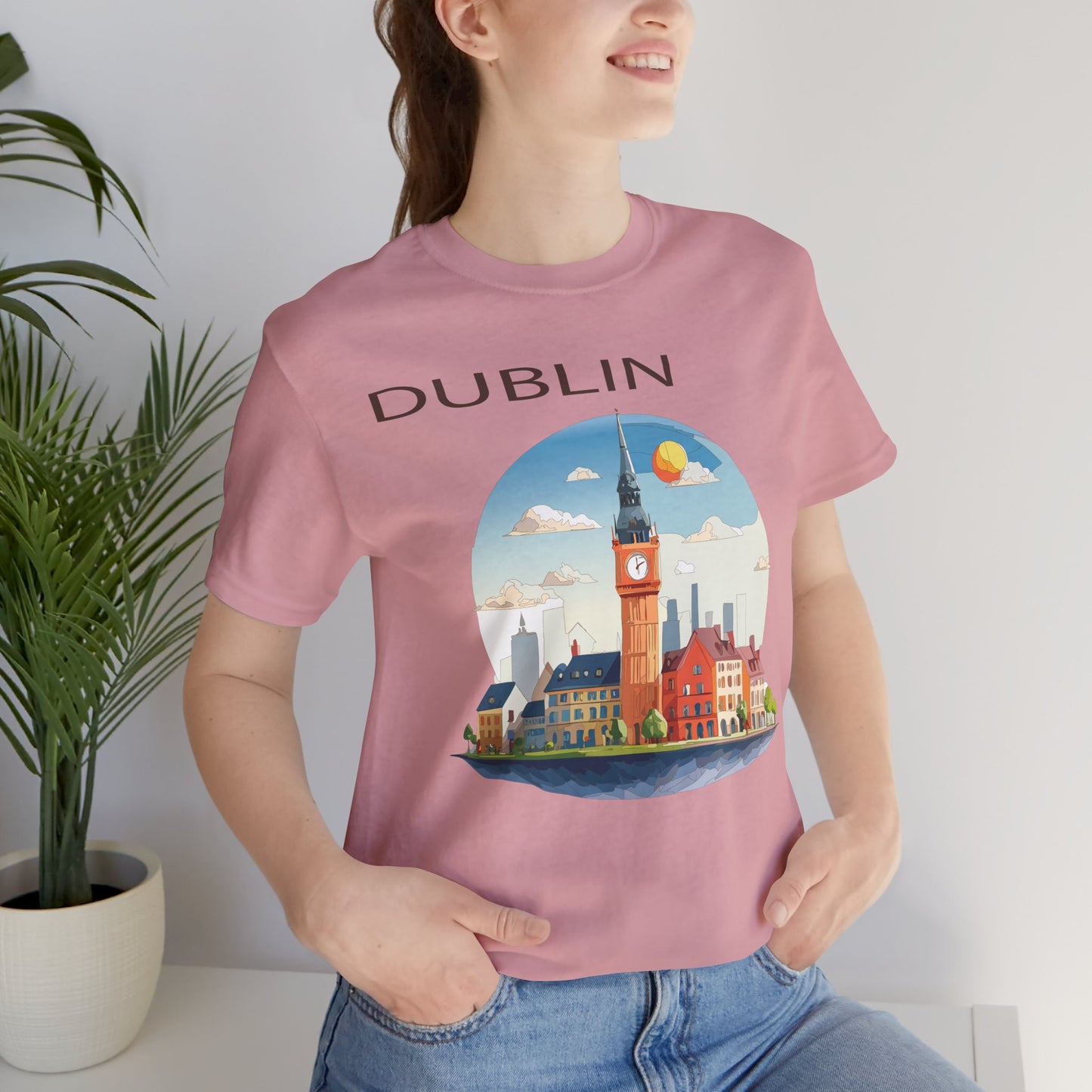 Dublin Shirt, Travel T-Shirt, Tourist Shirts, Tee Shirt with Travel Prints 1