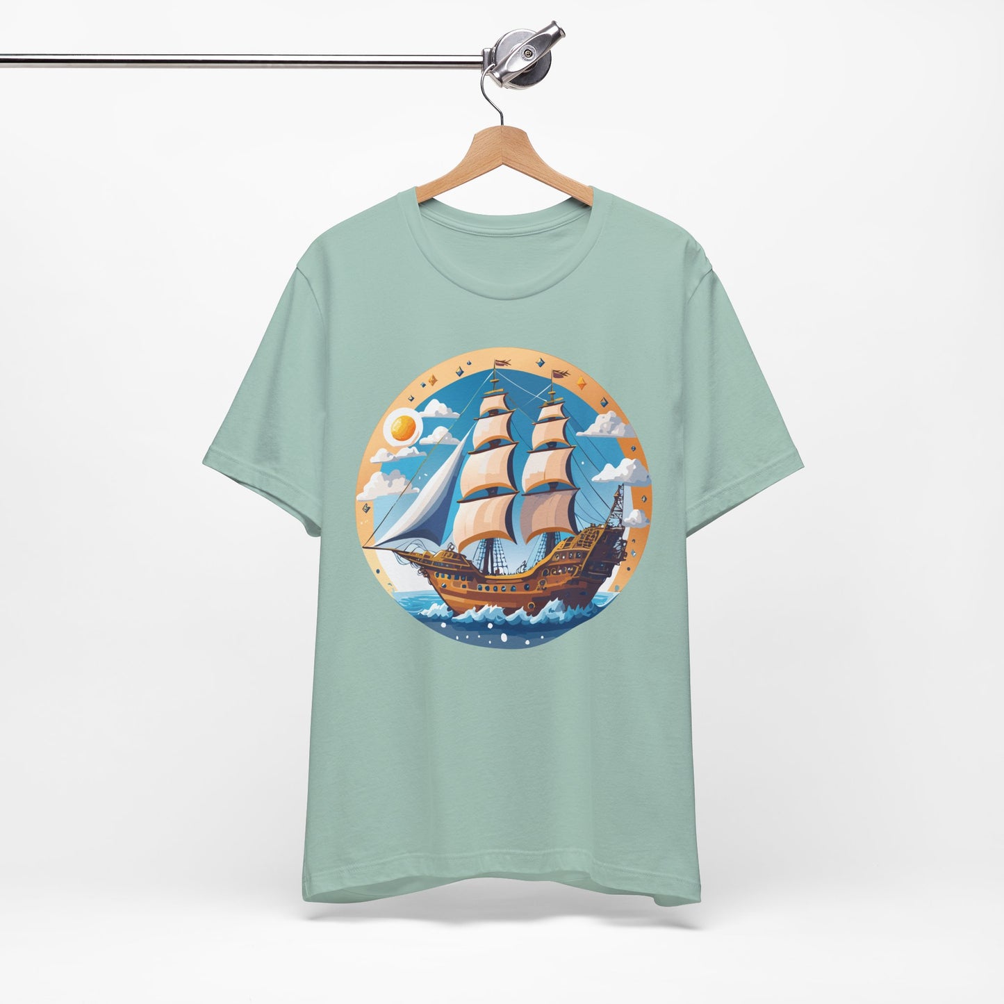 Ship Tee Shirt, Tee Shirt with Ship
