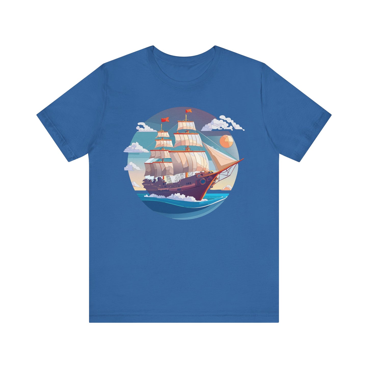Ship Tee Shirt, Tee Shirt with Ship