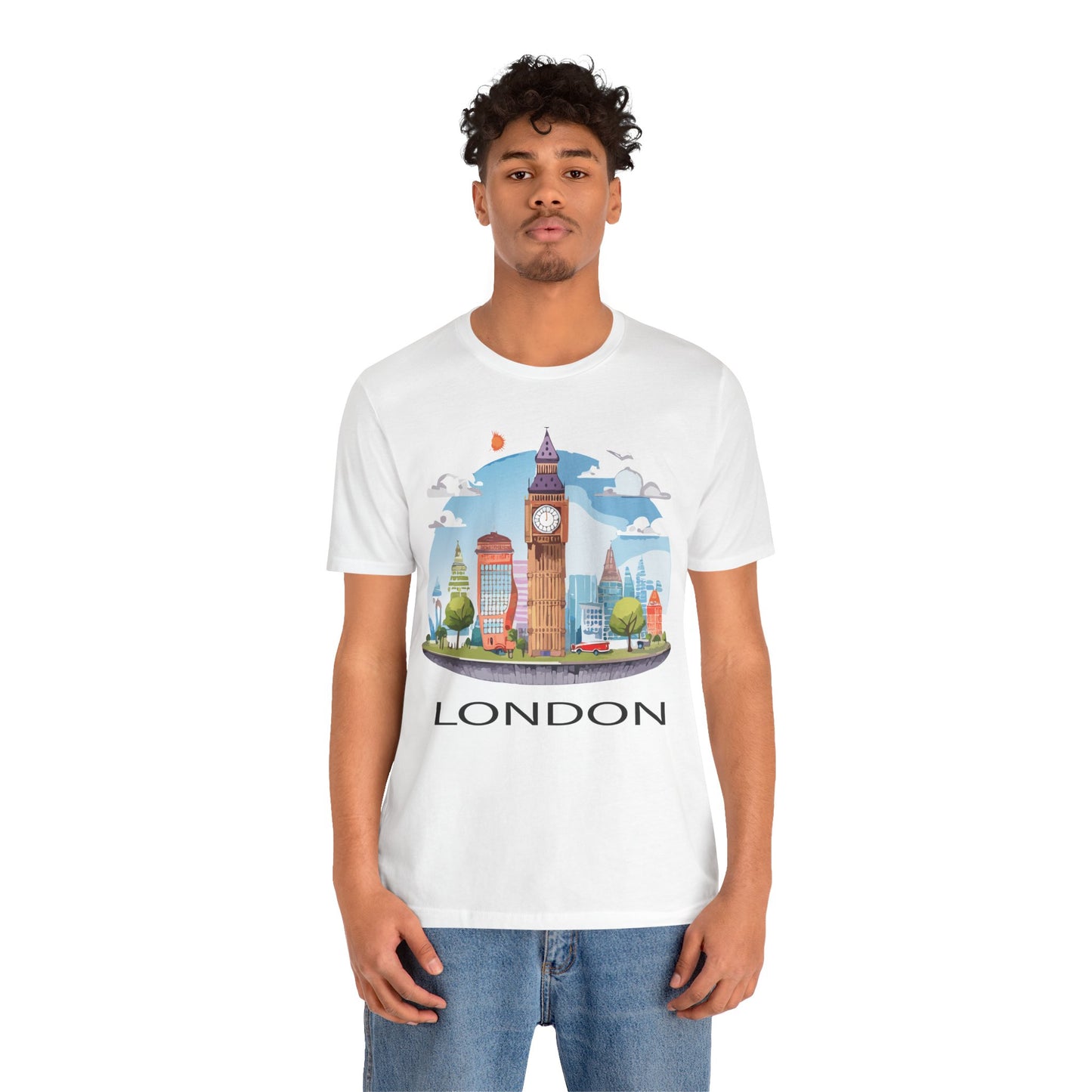 London Shirt, Travel T-Shirt, Tourist Shirts, Tee Shirt with Travel Prints 1