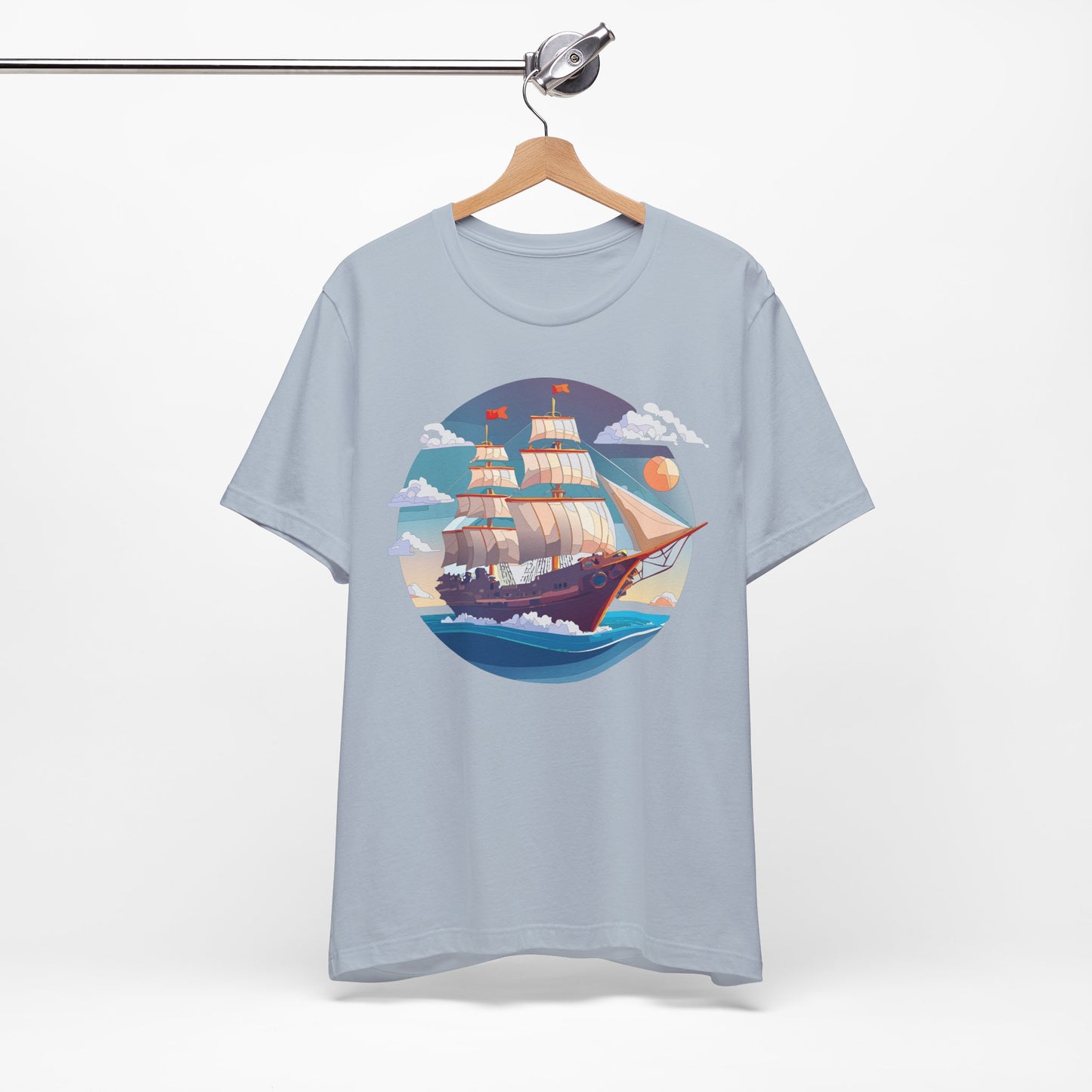 Ship Tee Shirt, Tee Shirt with Ship