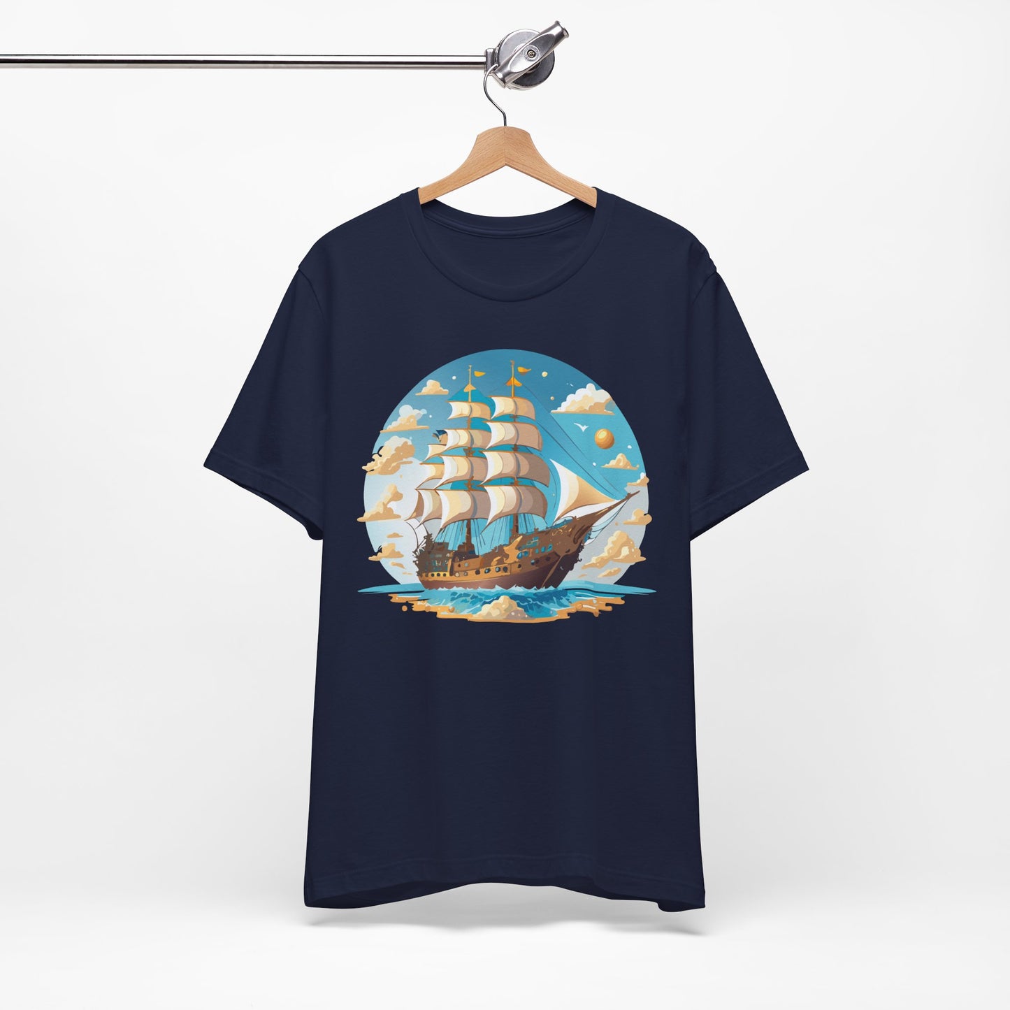 Ship Tee Shirt, Tee Shirt with Ship