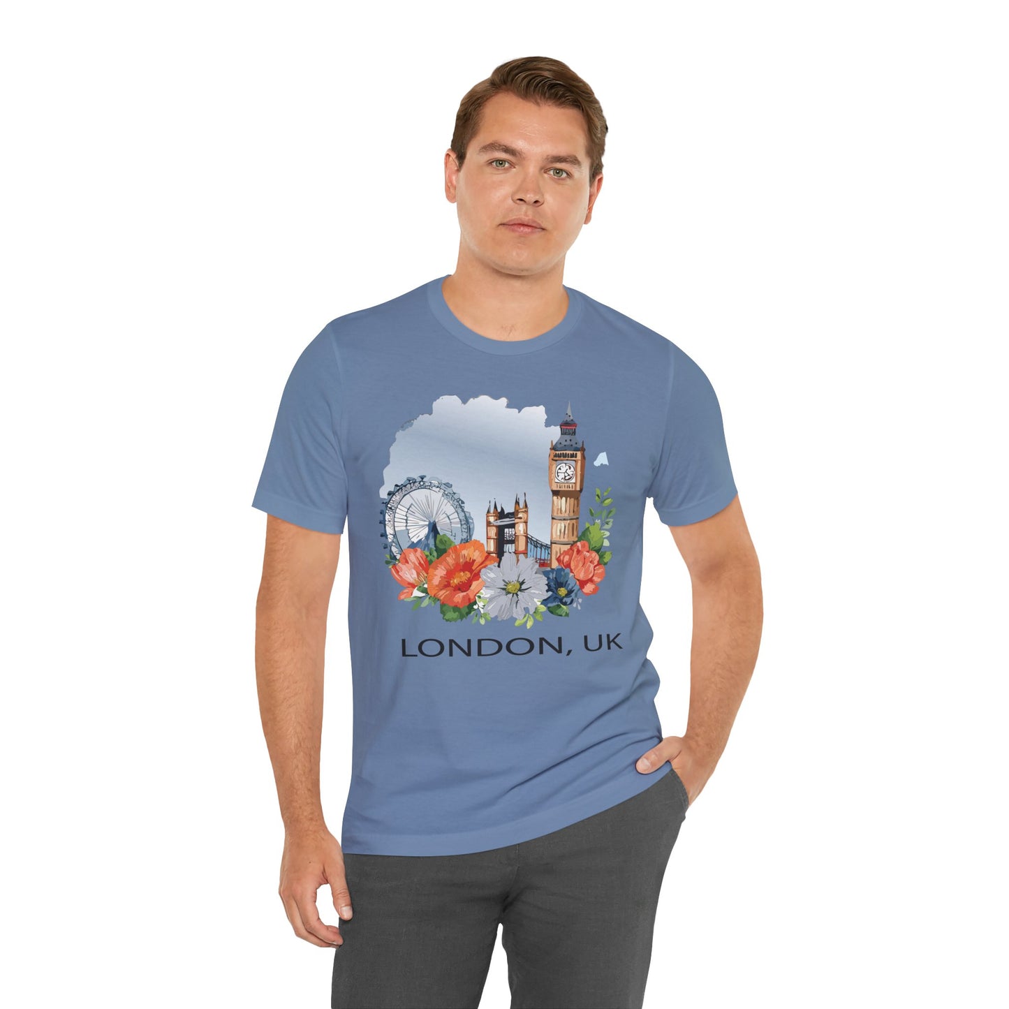London Shirt, Travel T-Shirt, Tourist Shirts, Tee Shirt with Travel Prints 4