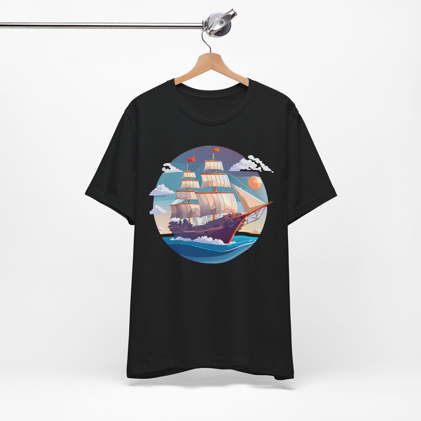 Ship Tee Shirt, Tee Shirt with Ship