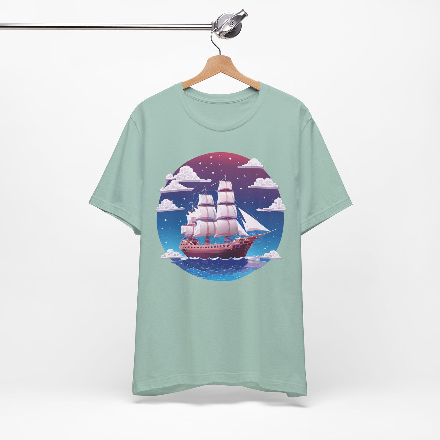 Ship Tee Shirt, Tee Shirt with Ship
