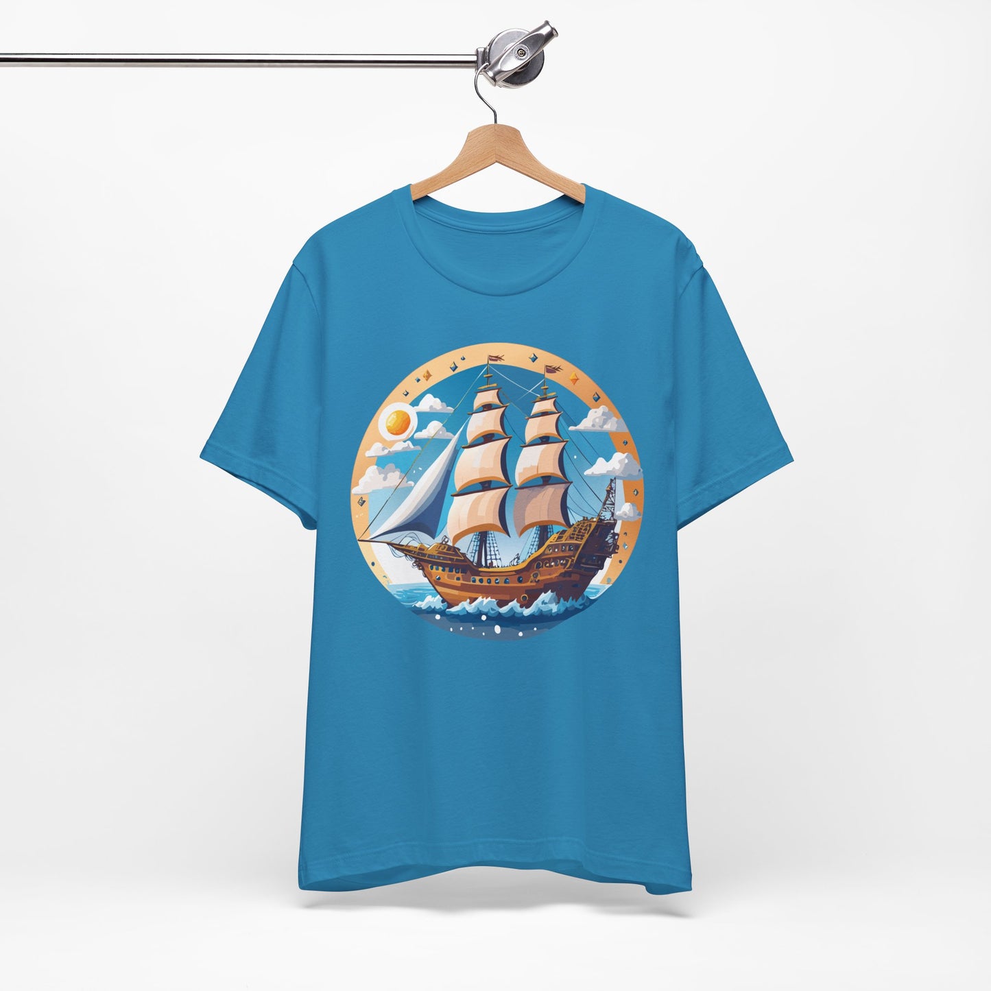 Ship Tee Shirt, Tee Shirt with Ship