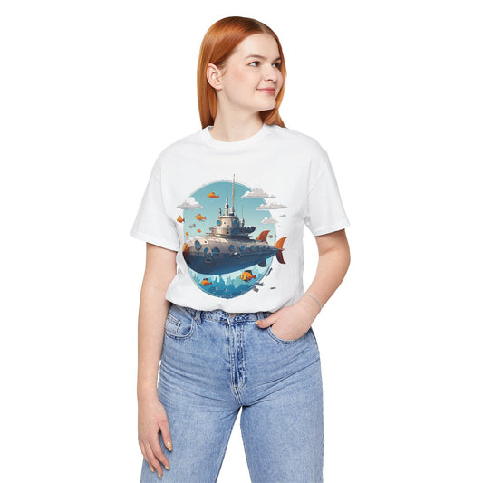 Ship Tee Shirt, Tee Shirt with Ship