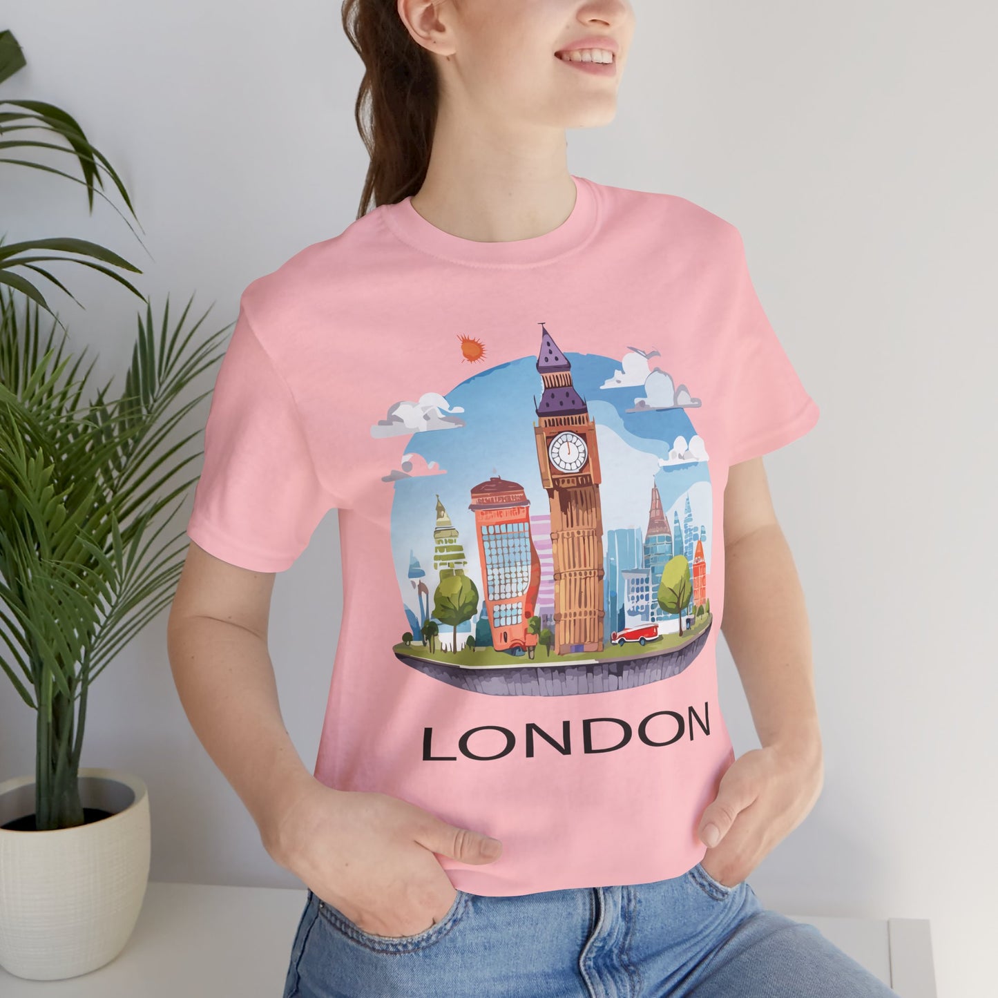 London Shirt, Travel T-Shirt, Tourist Shirts, Tee Shirt with Travel Prints 1