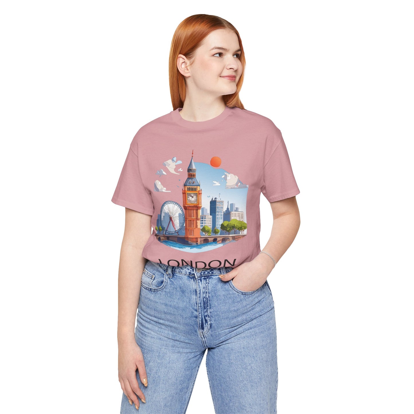 London Shirt, Travel T-Shirt, Tourist Shirts, Tee Shirt with Travel Prints 3