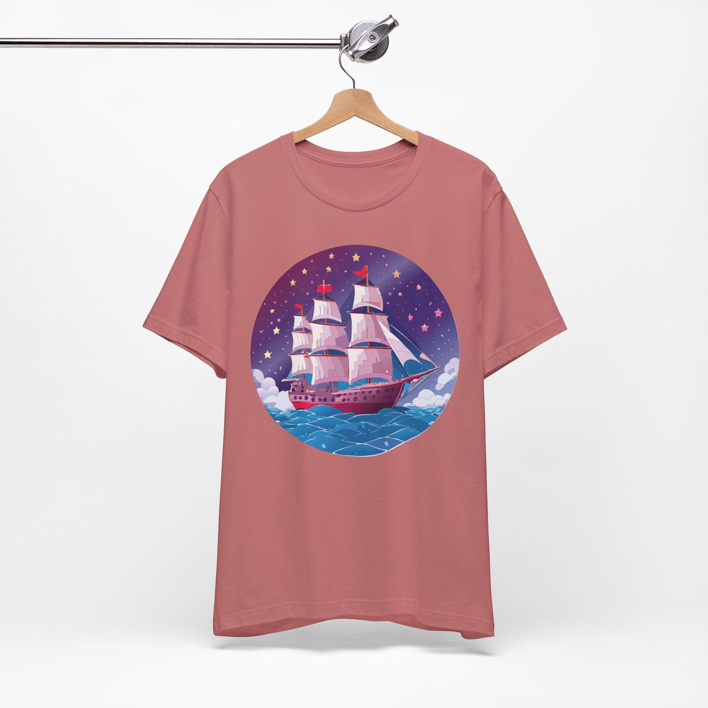 Ship Tee Shirt, Tee Shirt with Ship
