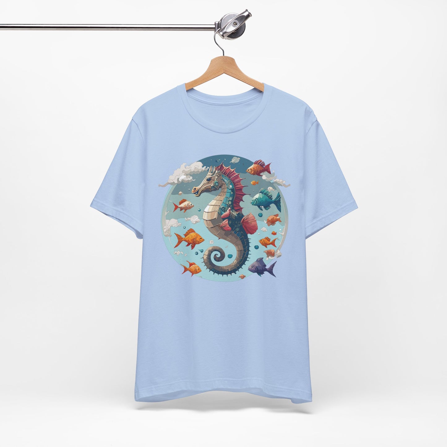 Animals Shirt, Shirt with Seahorse