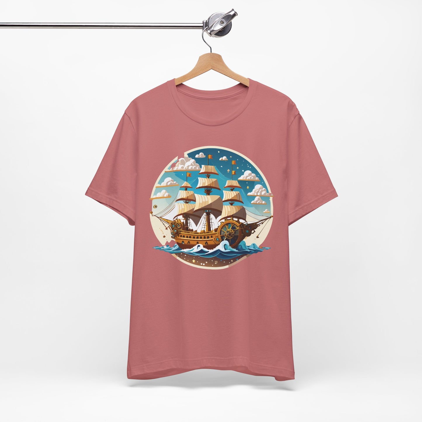 Ship Tee Shirt, Tee Shirt with Ship