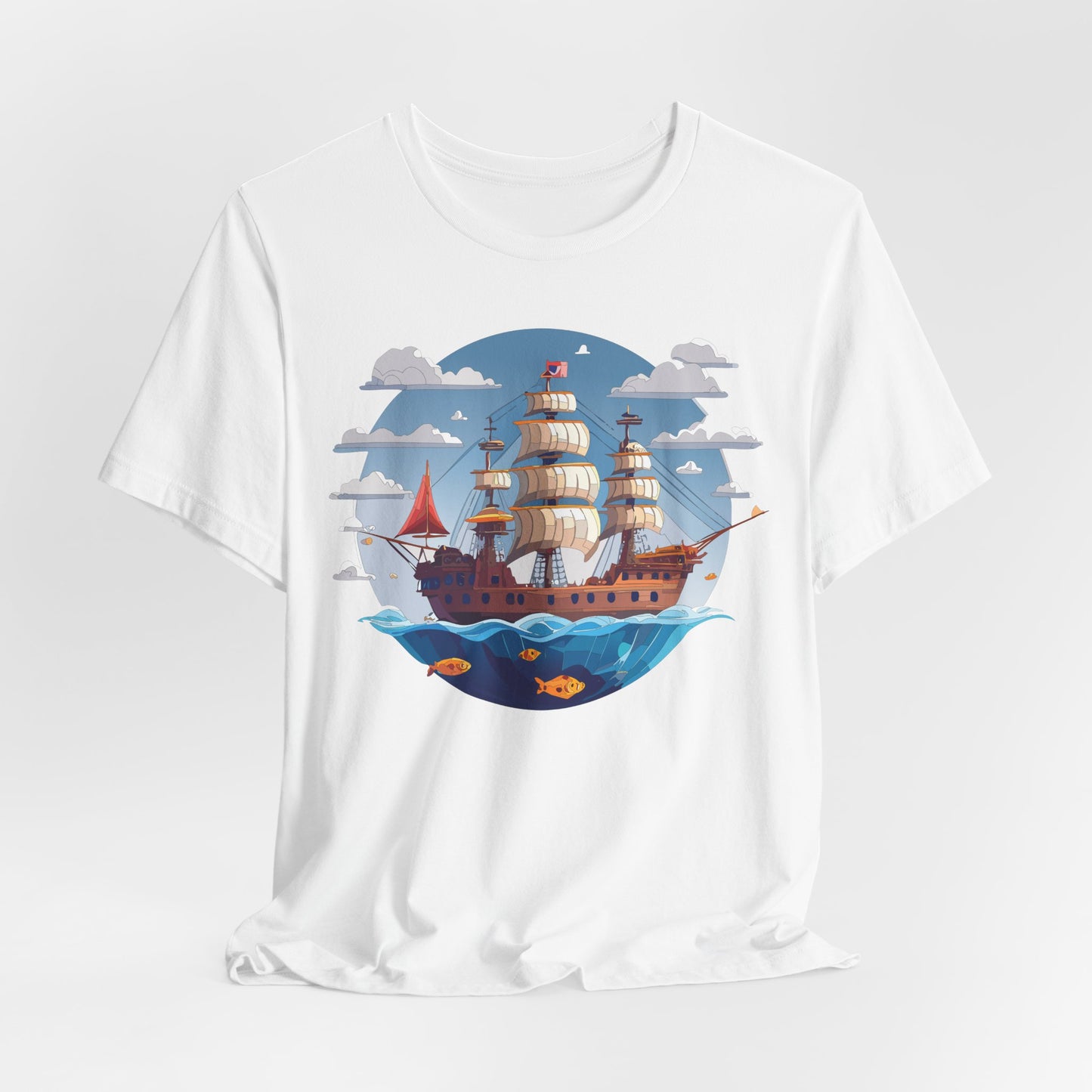 Ship Tee Shirt, Tee Shirt with Ship