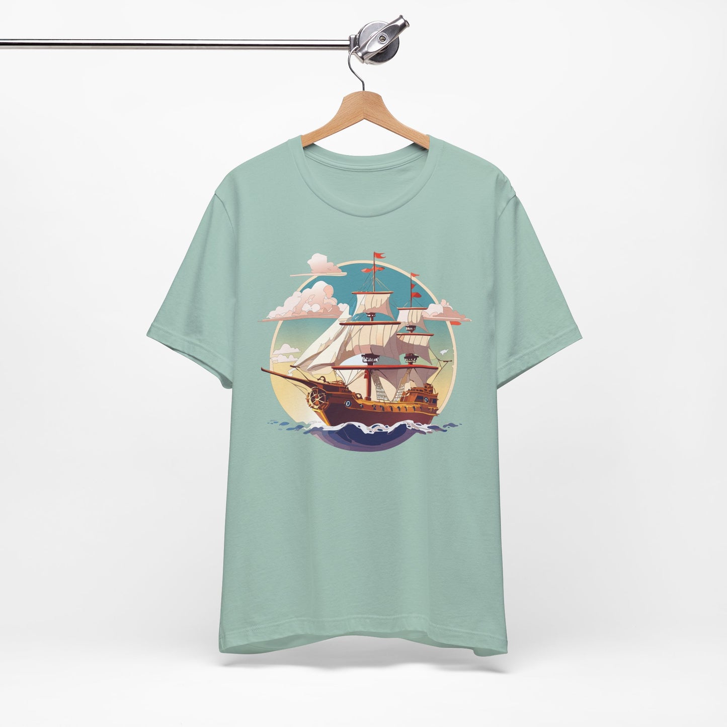 Ship Tee Shirt, Tee Shirt with Ship