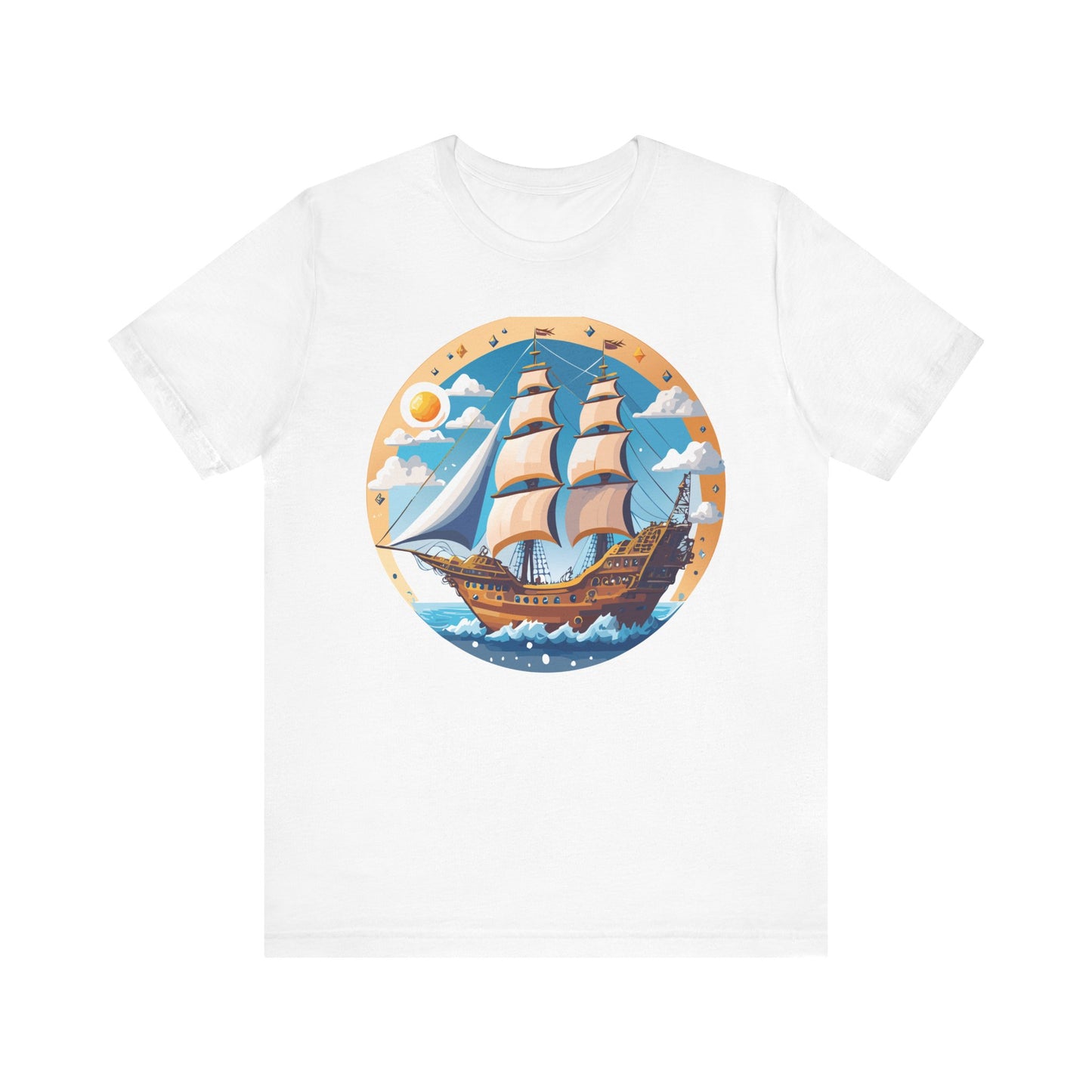 Ship Tee Shirt, Tee Shirt with Ship