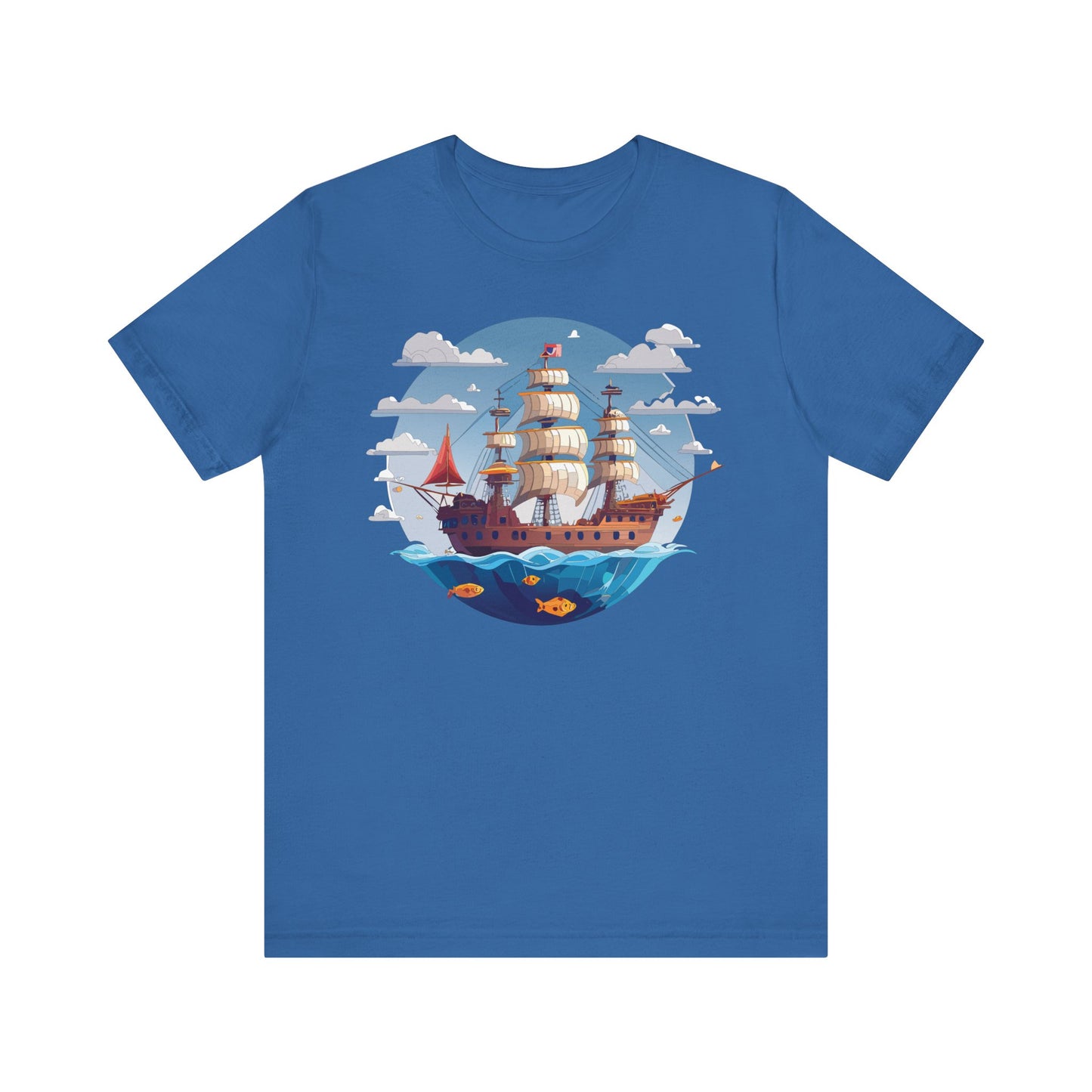 Ship Tee Shirt, Tee Shirt with Ship