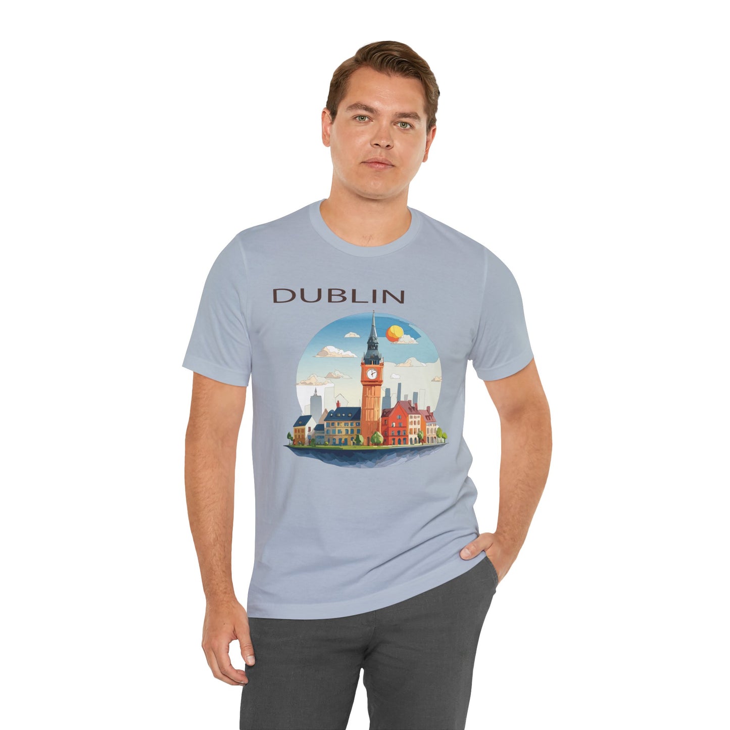 Dublin Shirt, Travel T-Shirt, Tourist Shirts, Tee Shirt with Travel Prints 1