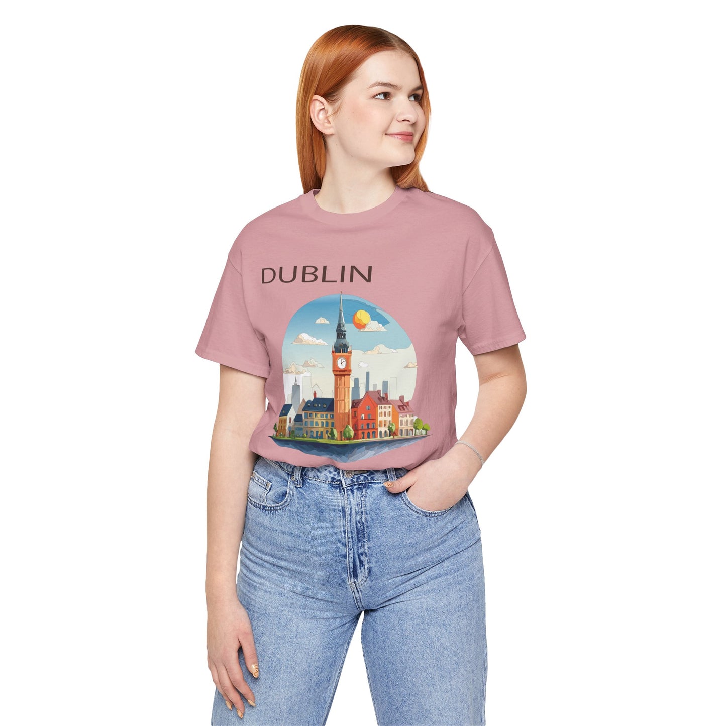 Dublin Shirt, Travel T-Shirt, Tourist Shirts, Tee Shirt with Travel Prints 1