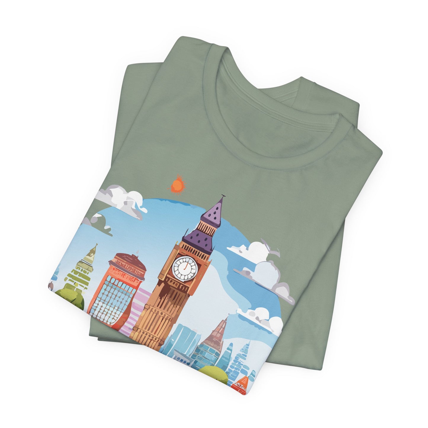 London Shirt, Travel T-Shirt, Tourist Shirts, Tee Shirt with Travel Prints 1